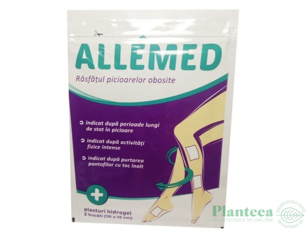 Plasturi hidrogel picioare obosite Allemed {10x12cm} 2b - LABOTTACH