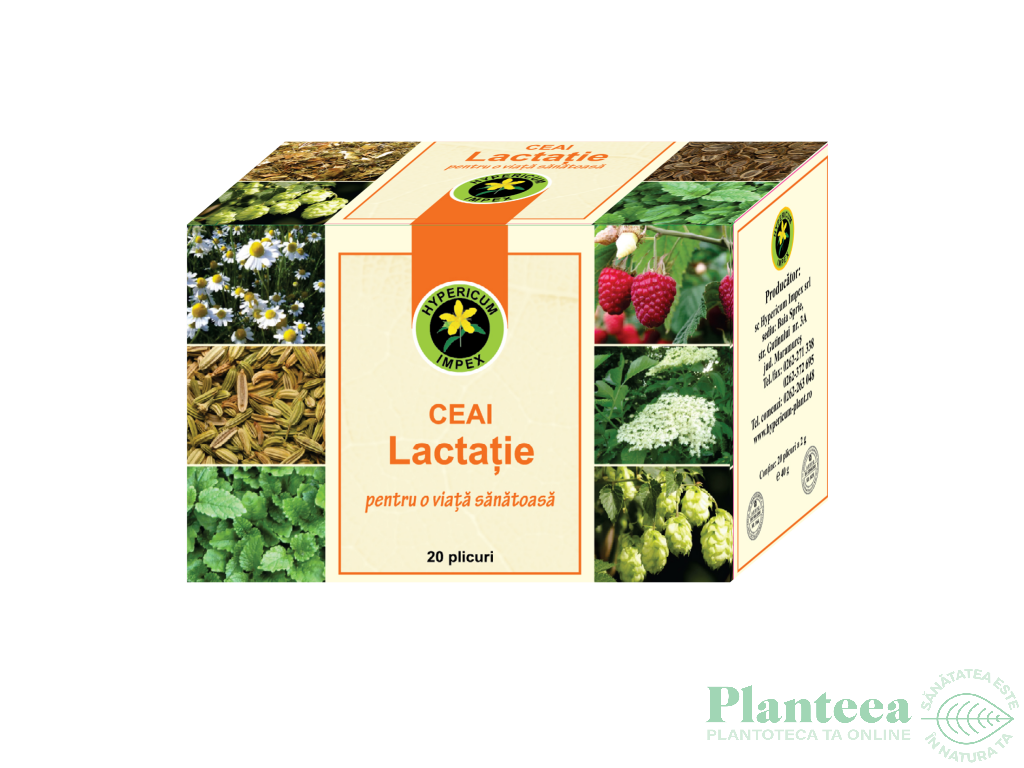 Ceai lactatie 20dz - HYPERICUM PLANT