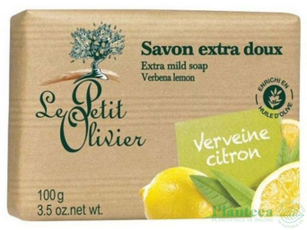 Sapun extra moale verbina lamaie 100g - LE PETIT OLIVIER