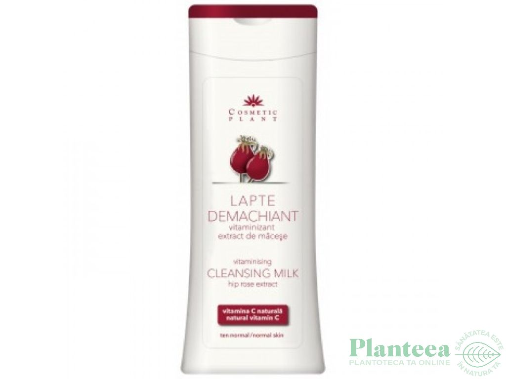 Lapte demachiant vitaminizant macese 200ml - COSMETIC PLANT