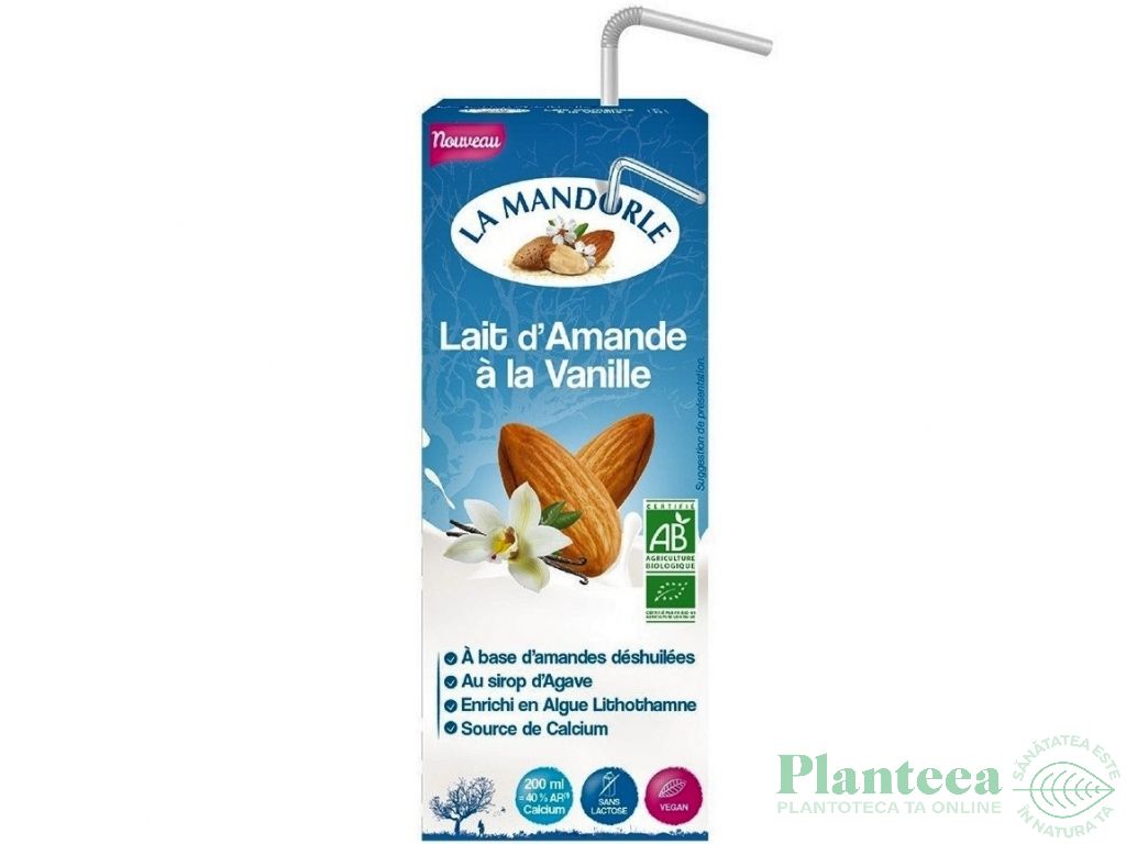 Lapte migdale vanilie 200ml - LA MANDORLE