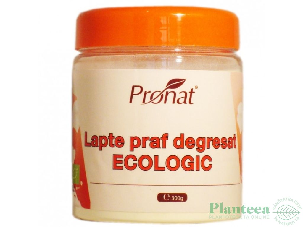 Lapte praf vaca degresat 1%grasime bio 300g - PRONAT