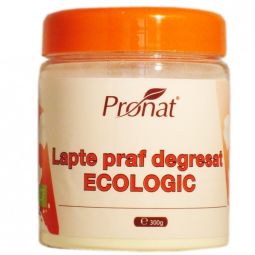 Lapte praf vaca degresat 1%grasime bio 300g - PRONAT