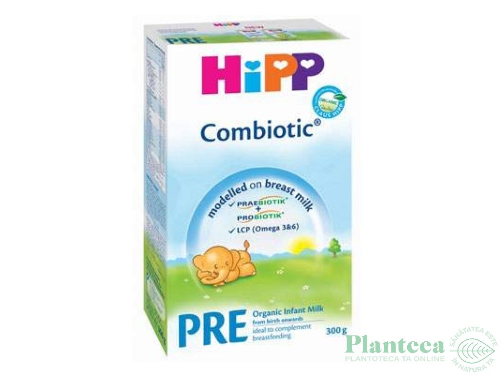 Lapte formula Pre combiotic +0luni 300g - HIPP ORGANIC