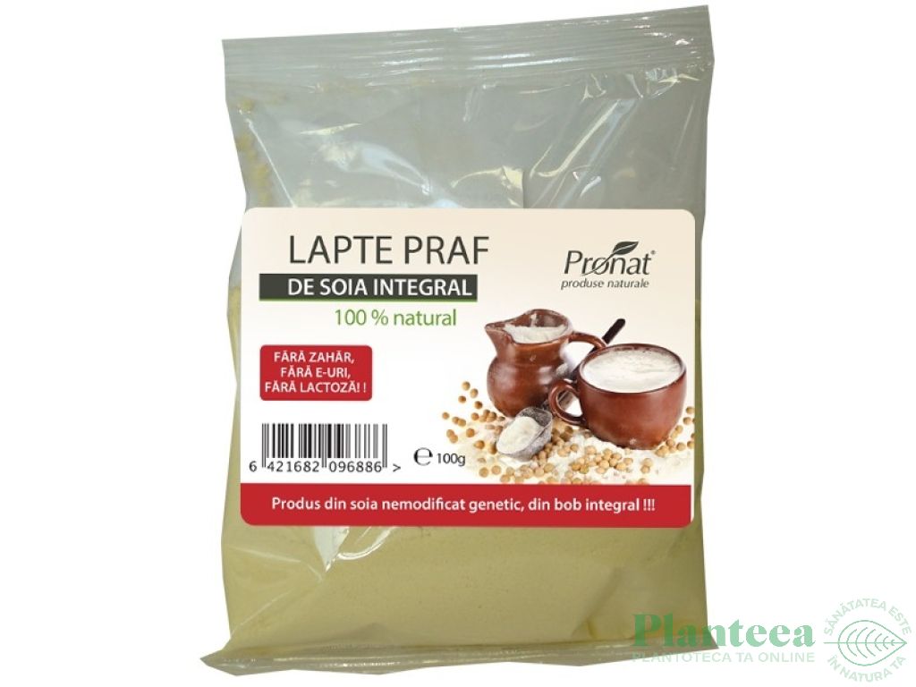 Lapte praf soia integrala 100g - PRONAT