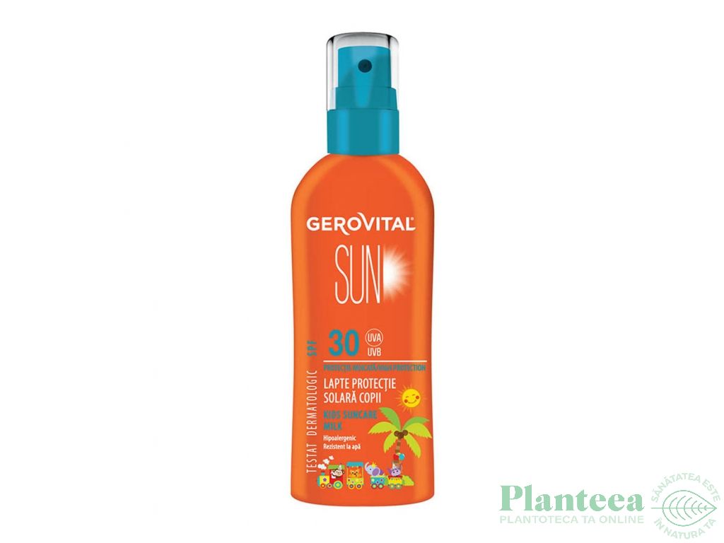 Lapte protectie solara copii spf30 150ml - GEROVITAL SUN