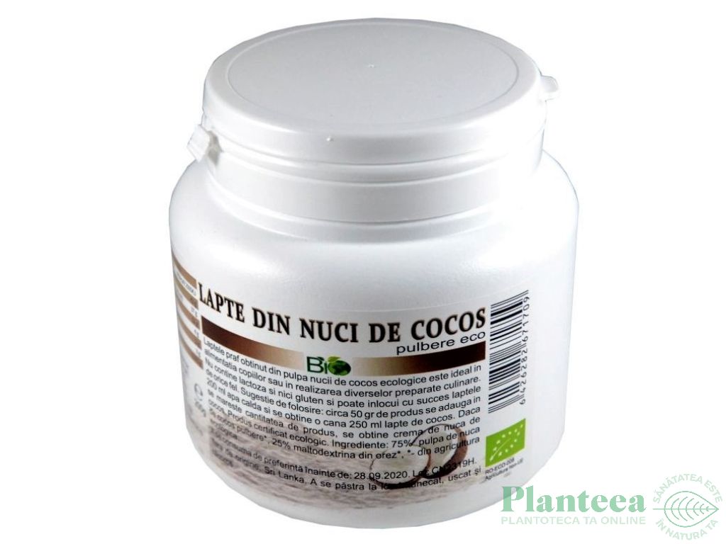 Lapte praf cocos eco 200g - DECO ITALIA