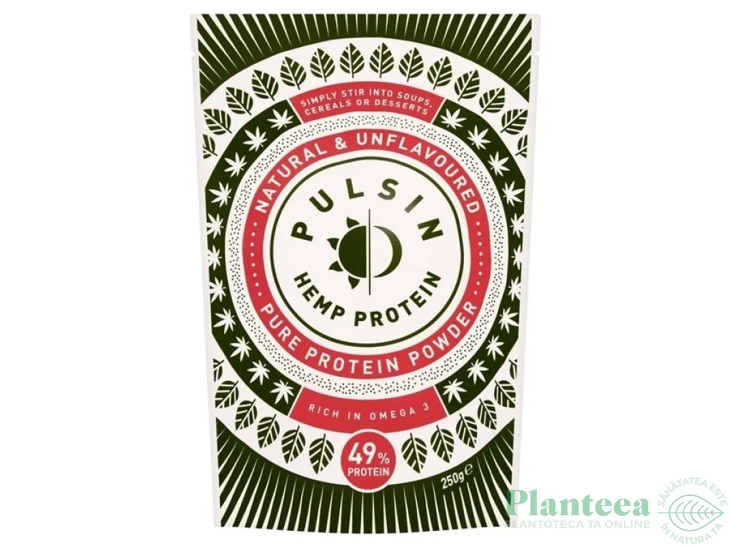 Pulbere proteica canepa raw 250g - PULSIN