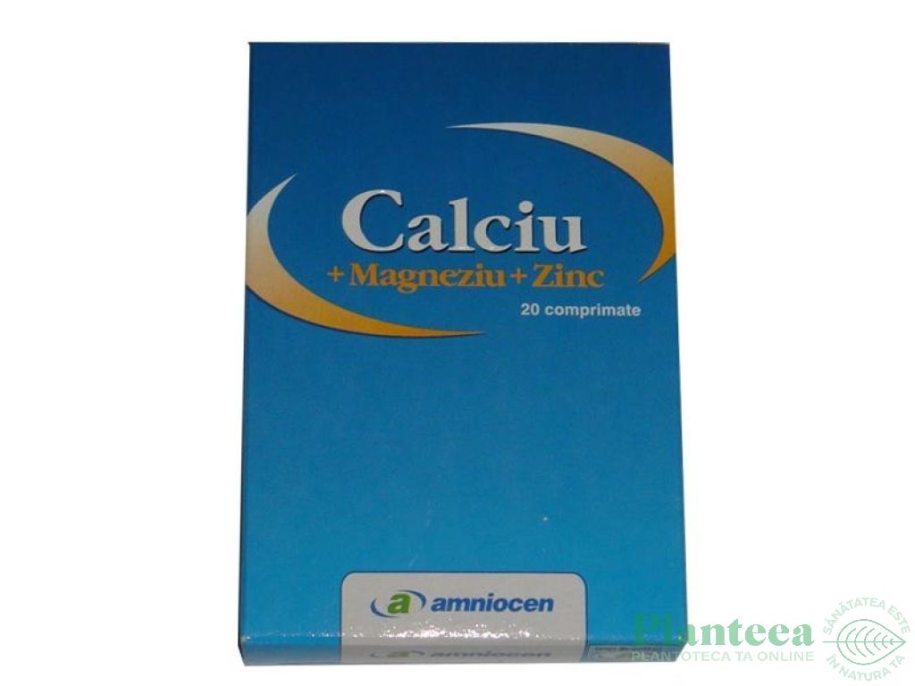 Calciu magneziu zinc 20cp - AMNIOCEN