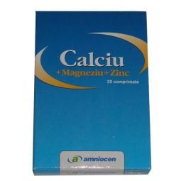 Calciu magneziu zinc 20cp - AMNIOCEN