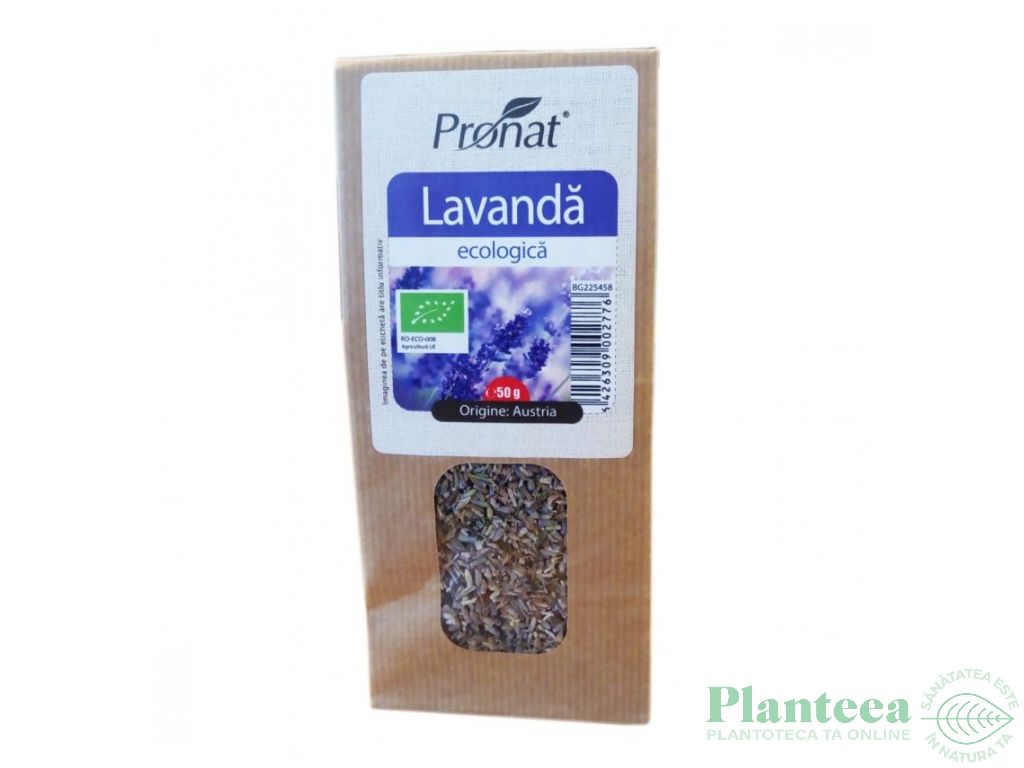 Ceai lavanda eco 50g - PRONAT