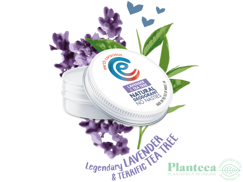 Deodorant crema lavanda tea tree 60g - EARTH CONSCIOUS