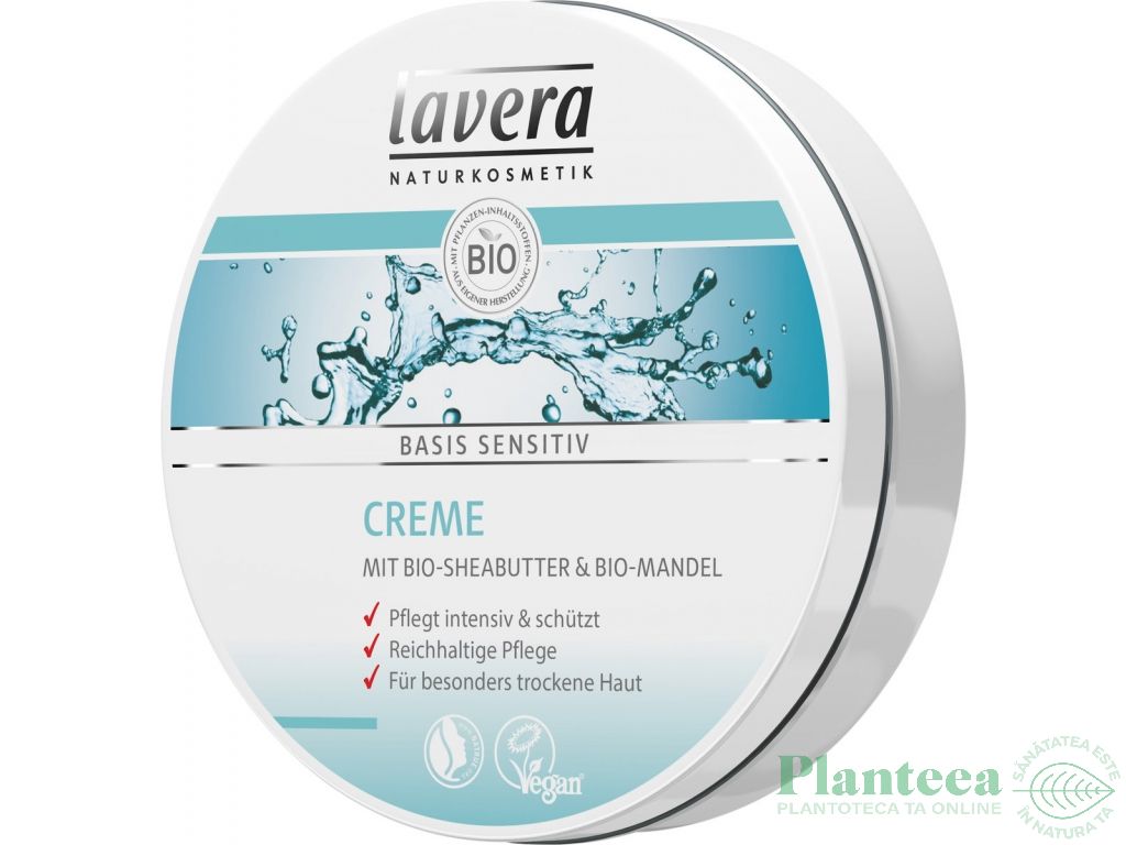 Crema corp unt shea migdale Basis Sensitiv 150ml - LAVERA