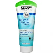 Lotiune dus sampon aloe vera bebelusi copii Sensitiv 200ml - LAVERA