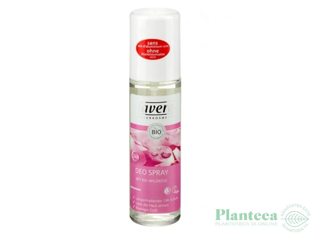 Deodorant spray 24h trandafir salbatic 75ml - LAVERA