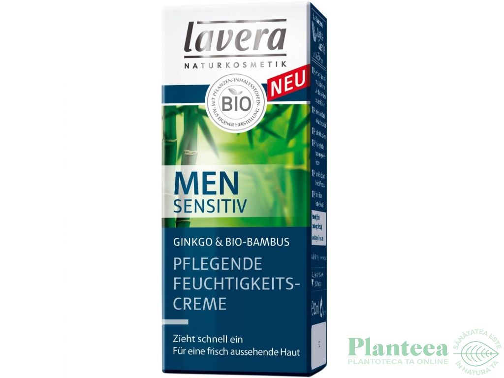 Crema ten hidratanta hranitoare Men Sensitiv 30ml - LAVERA