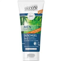 Gel dus 3in1 corp par fata barbati Sensitiv 150ml - LAVERA