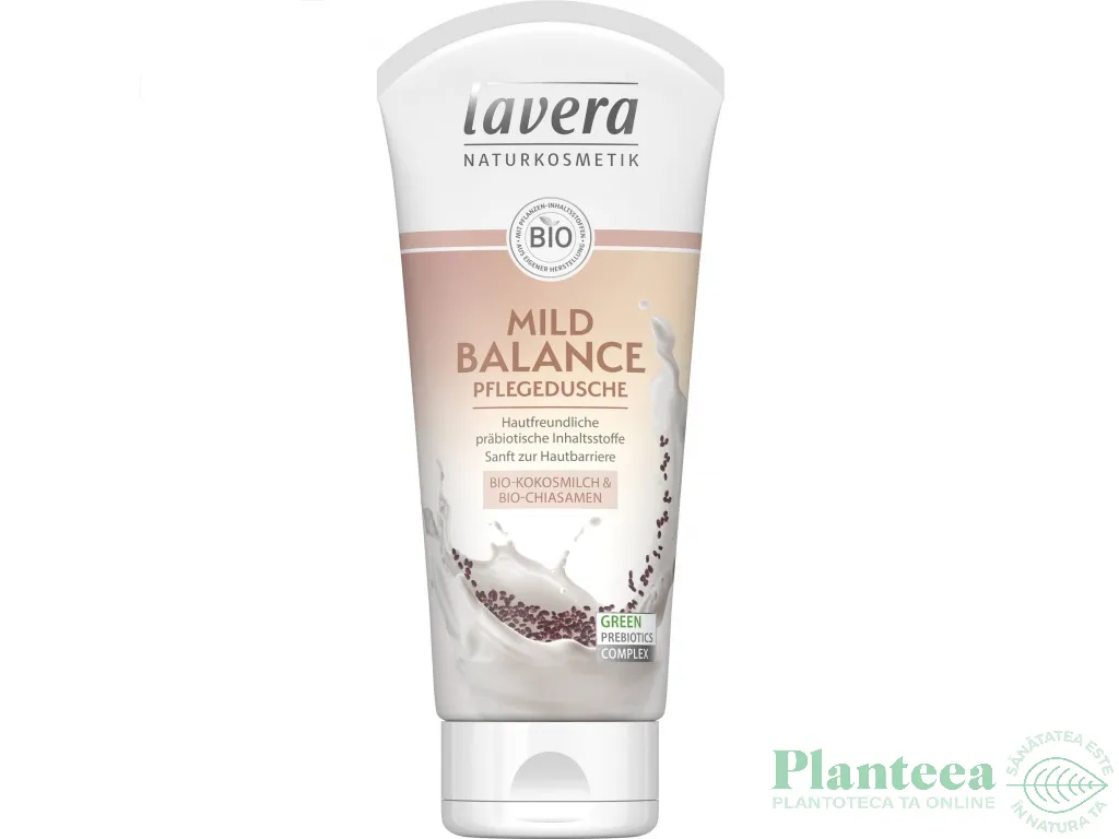 Gel dus lapte_cocos chia Mild Balance 200ml - LAVERA