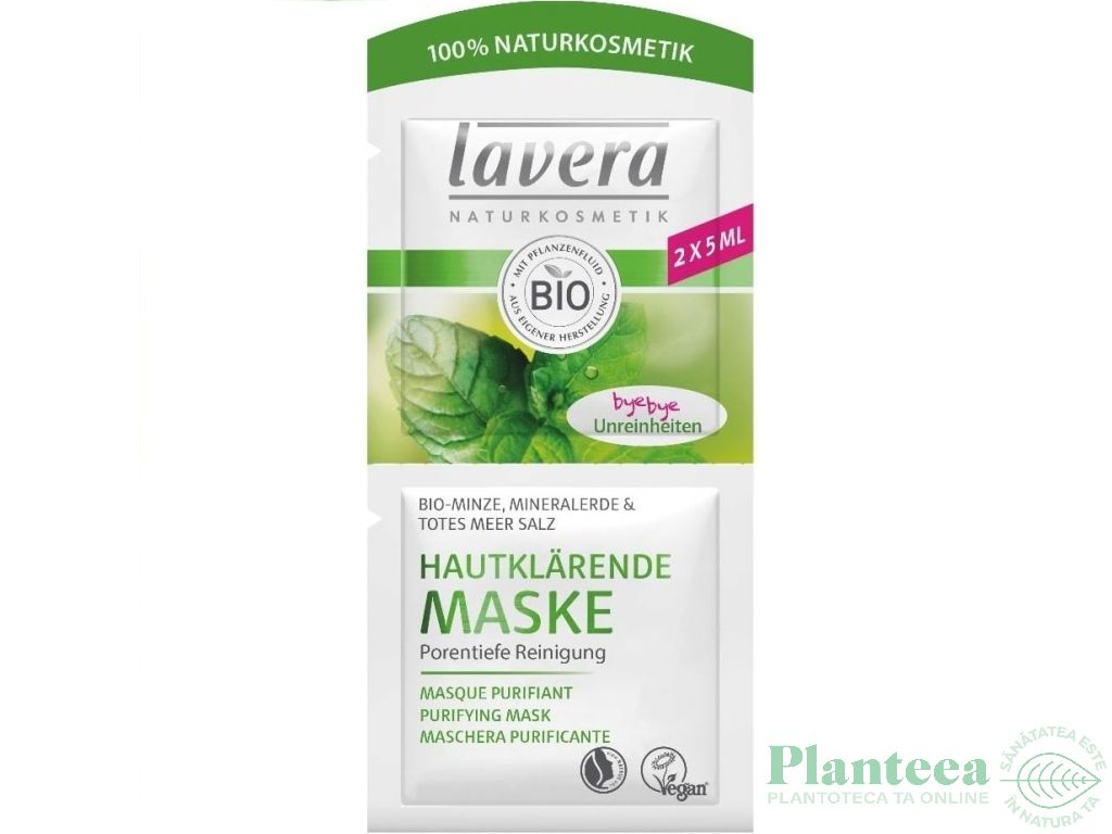 Masca purificanta antiacnee menta plic 2x5ml - LAVERA