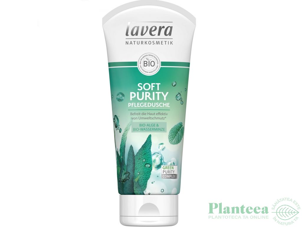 Gel dus alge menta Soft Purity 200ml - LAVERA