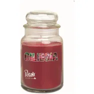 Lumanare parfumata borcan mare cu capac 100h Frosted cherry 550g - PETALI