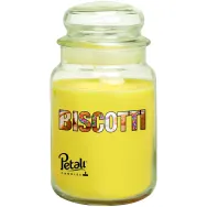 Lumanare parfumata borcan mare cu capac 100h Vanilla macarons 550g - PETALI