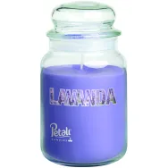 Lumanare parfumata borcan mare cu capac 100h Lavanda 550g - PETALI