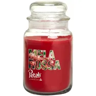 Lumanare parfumata borcan mare cu capac 100h Red apple 550g - PETALI