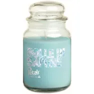 Lumanare parfumata borcan mare cu capac 100h Soap bubbles 550g - PETALI