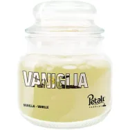 Lumanare parfumata borcan mic cu capac 25h Vanilie 100g - PETALI