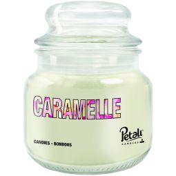 Lumanare parfumata borcan mic cu capac 25h Caramelle 100g - PETALI