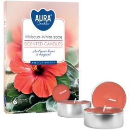 Lumanari pastila parfumate 4h Hibiscus salvie 6b - AURA