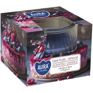 Lumanare parfumata pahar 18h Dark fruits Almond 80g - AURA