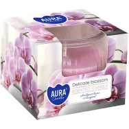 Lumanare parfumata pahar 18h Delicate blossom 80g - AURA