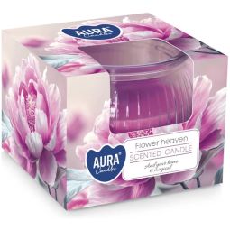 Lumanare parfumata pahar 18h Floral heaven 80g - AURA