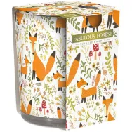 Lumanare parfumata pahar imprimat 22h Fabulous forest 100g - AURA