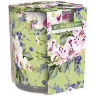 Lumanare parfumata pahar imprimat 22h Spring greenery 100g - AURA
