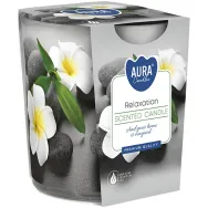 Lumanare parfumata pahar imprimat 22h Relaxation 100g - AURA