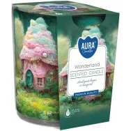 Lumanare parfumata pahar imprimat 22h Wonderland 100g - AURA