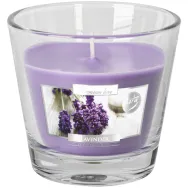 Lumanare parfumata pahar 26h Lavanda 140g - AURA