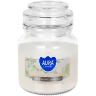 Lumanare parfumata borcan cu capac 28h Blooming Jasmine 120g - AURA
