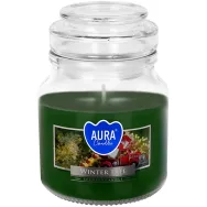 Lumanare parfumata borcan cu capac 28h Winter tree 120g - AURA