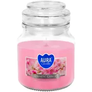 Lumanare parfumata borcan cu capac 28h Gradina japoneza 120g - AURA