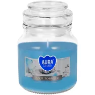 Lumanare parfumata borcan cu capac 28h AntiTabac 120g - AURA