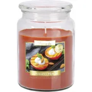 Lumanare parfumata borcan cu capac 100h Grilled peach 500g - AURA