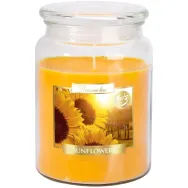 Lumanare parfumata borcan cu capac 100h Floarea soarelui 500g - AURA