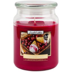 Lumanare parfumata borcan cu capac 100h Cirese 500g - AURA