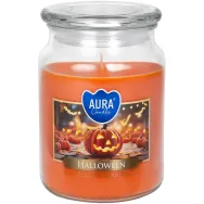 Lumanare parfumata borcan cu capac 100h Halloween 500g - AURA