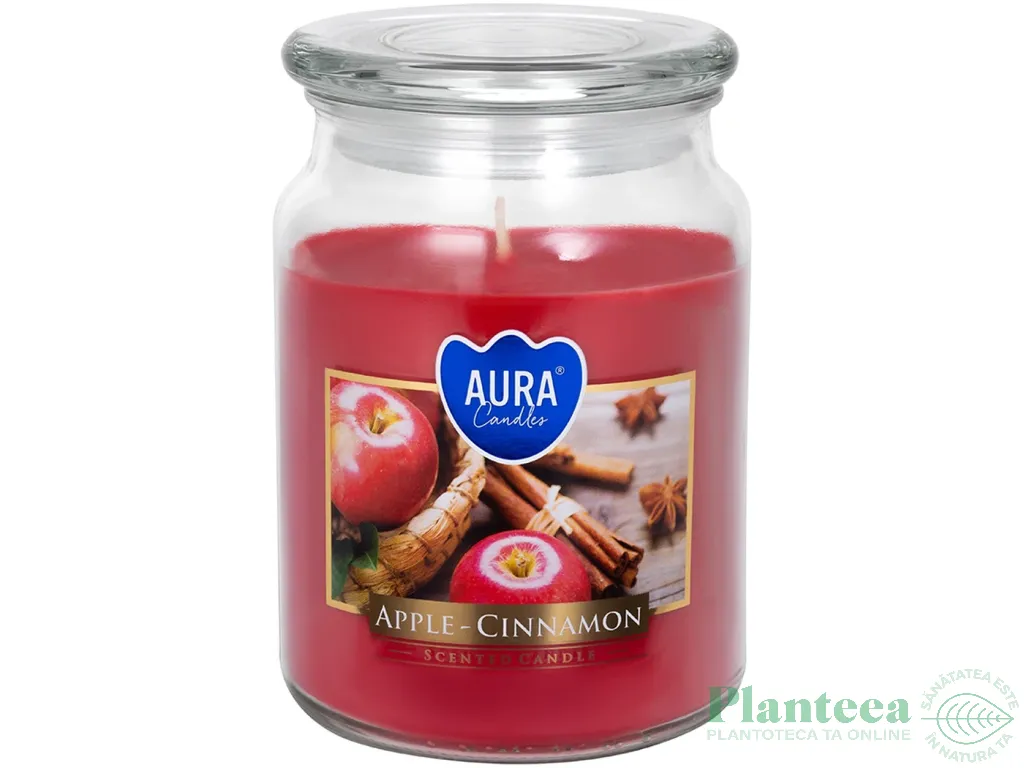 Lumanare parfumata borcan cu capac 100h Mar Scotisoara 500g - AURA