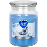 Lumanare parfumata borcan cu capac 100h AntiTabac 500g - AURA